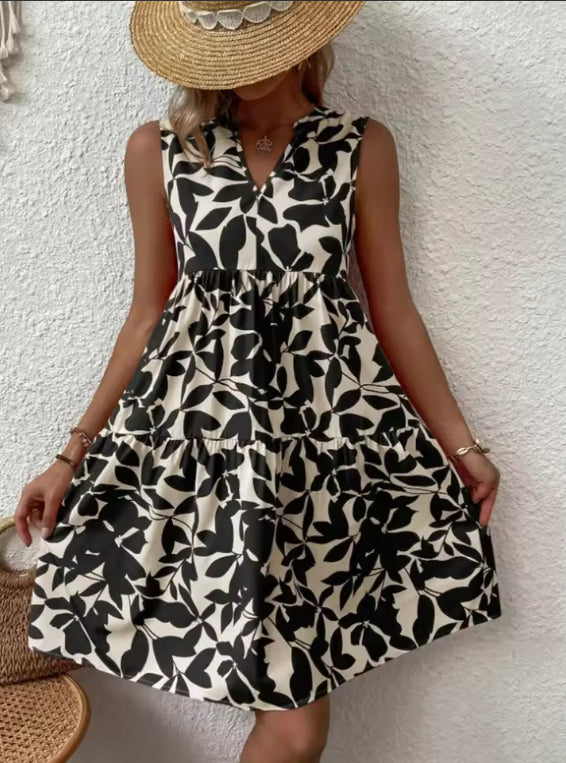 Abril-Vestido corto de mujer veraniego