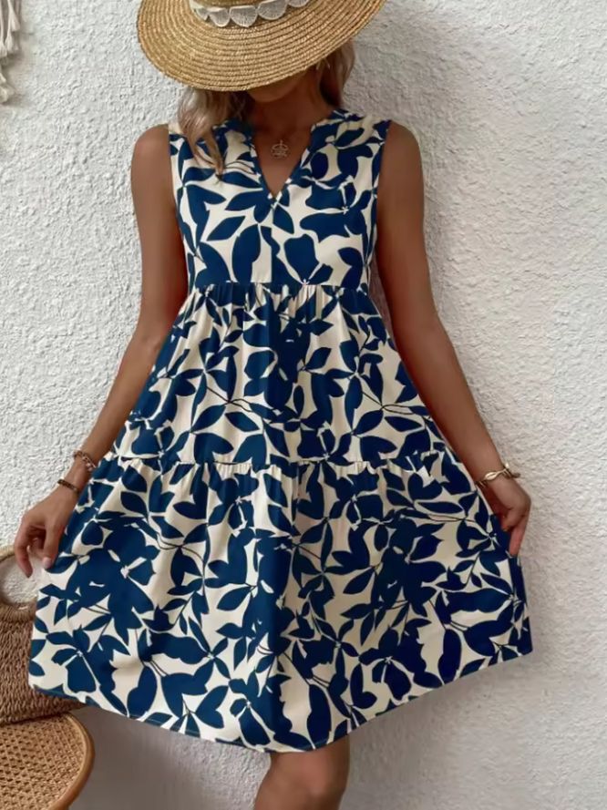 Abril-Vestido corto de mujer veraniego